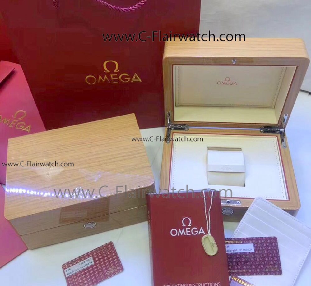 Yellow Wood Omega Watch Box For Sale - Square Watch Boxes